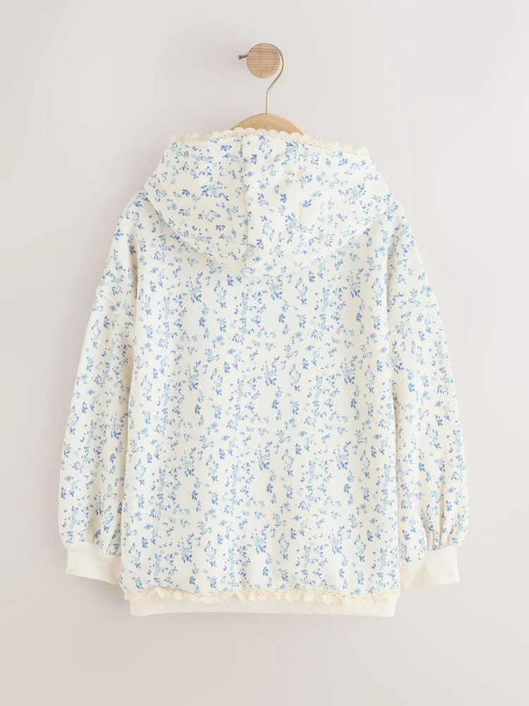 Next / Худи с принтом для девочки - фото 5