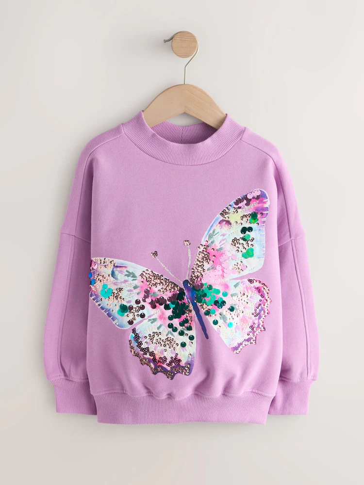 Next / Свитшот с пайетками для девочки - фото 3