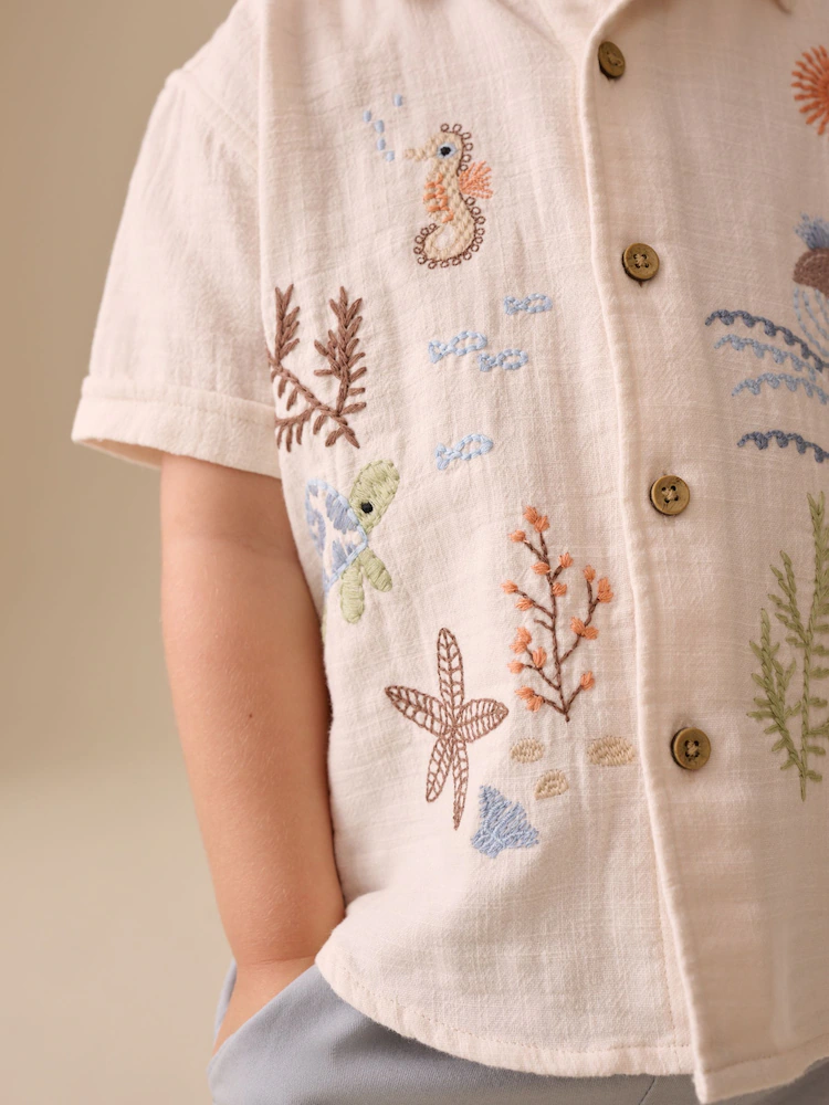 Next / Рубашка с коротким рукавом для мальчика - фото 3