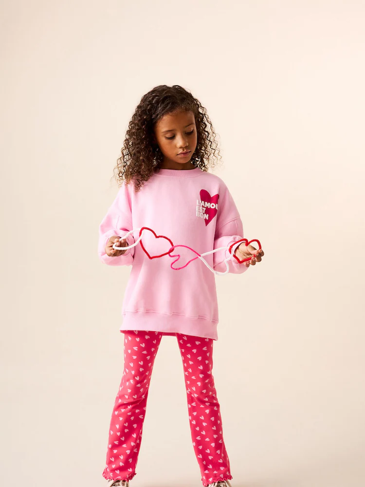 Next / Комплект свитшот и легинсы расклешенные для девочки - фото 3