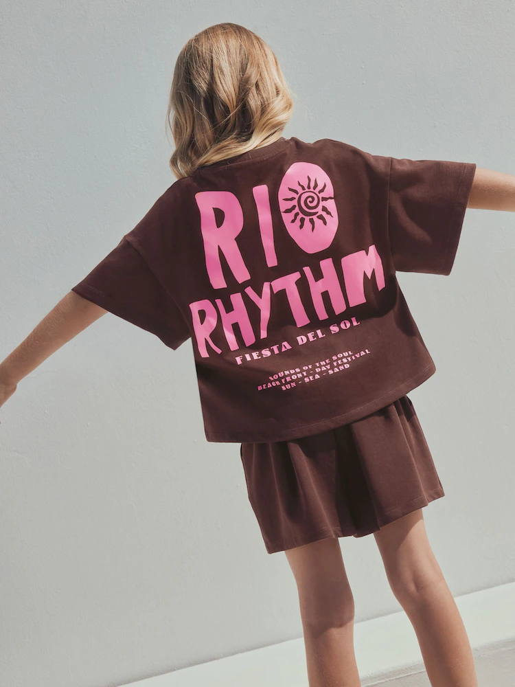 Next / Комплект футболка и шорты для девочки - фото 2