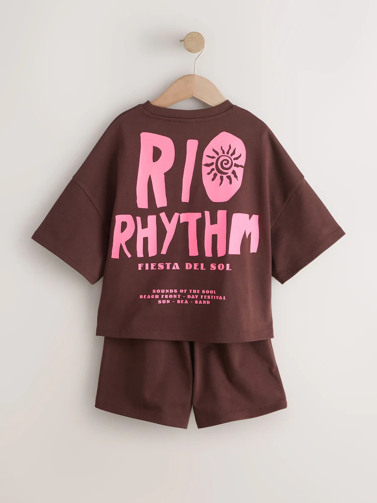 Next / Комплект футболка и шорты для девочки - фото 4