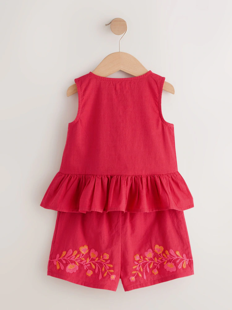 Next / Комплект блузка и шорты для девочки - фото 4