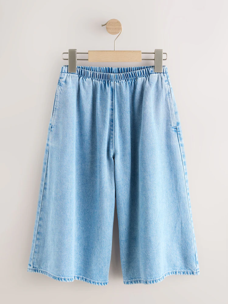 Next / Джинсы кюлоты для девочки - фото 4