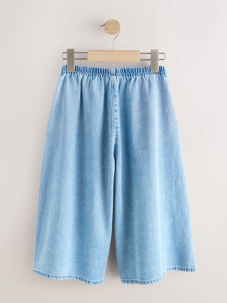 Next / Джинсы кюлоты для девочки - фото 5