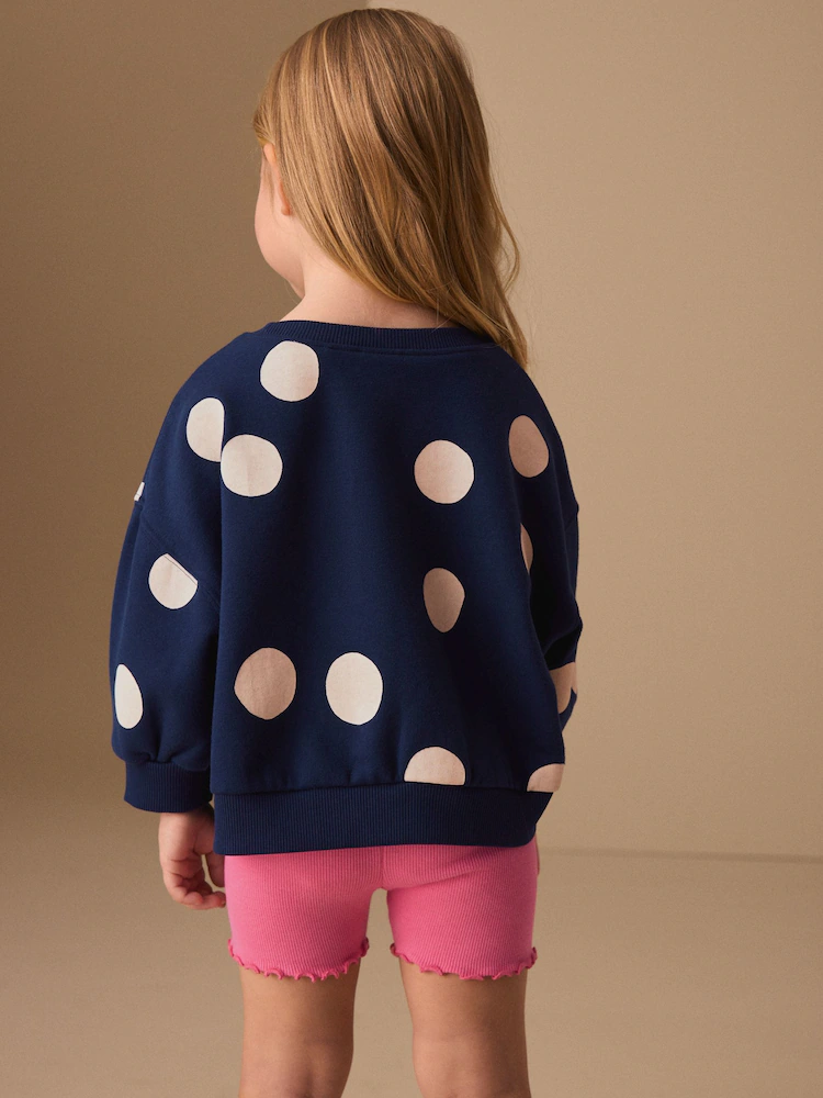 Next / Комплект свитшот и велосипедки для девочки - фото 2