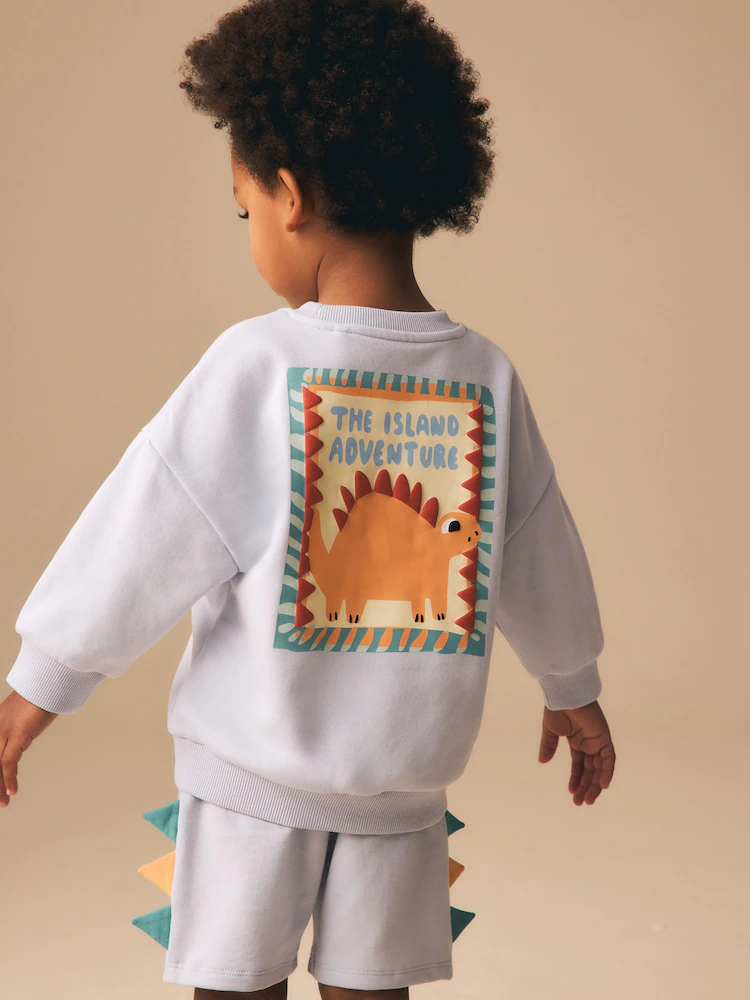 Next / Комплект свитшот и шорты для мальчика - фото 2