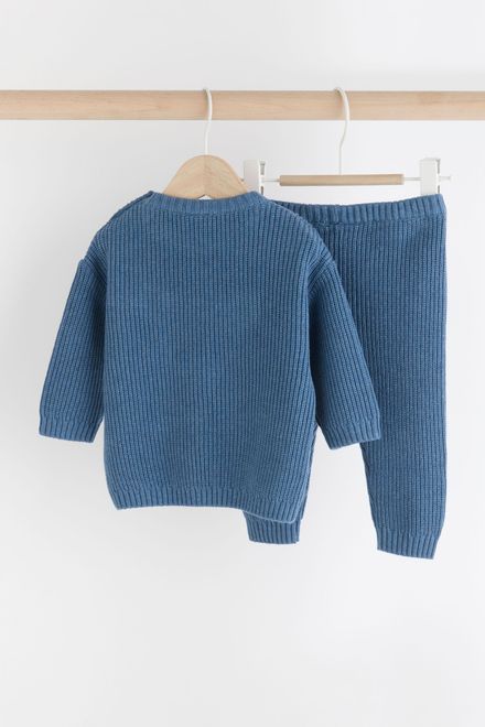 Next / Комплект джемпер вязаный и брюки для мальчика - фото 2