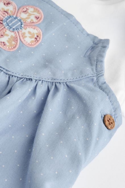 Next / Комплект боди и полукомбинезон для девочки - фото 6