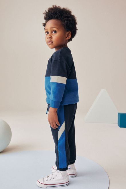 Next / Комплект джемпер трикотажный и брюки спортивные для мальчика - фото 3