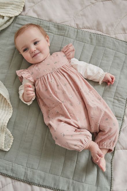 Next / Комплект боди и полукомбинезон для девочки