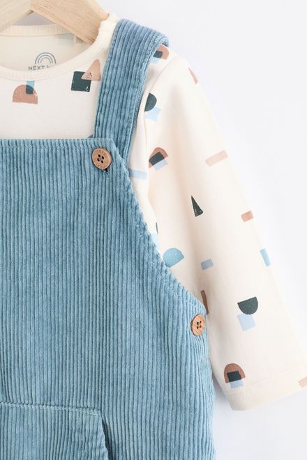 Next / Комплект полукомбинезон и боди для мальчика - фото 3