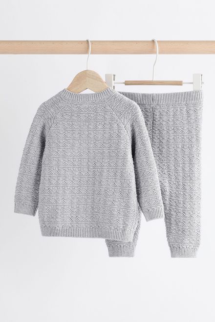 Next / Комплект джемпер вязаный и брюки для мальчика - фото 2
