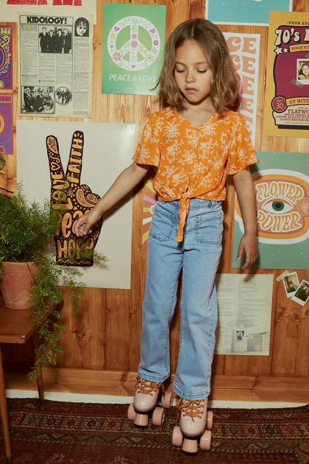 Next / Джинсы расклешенные для девочки