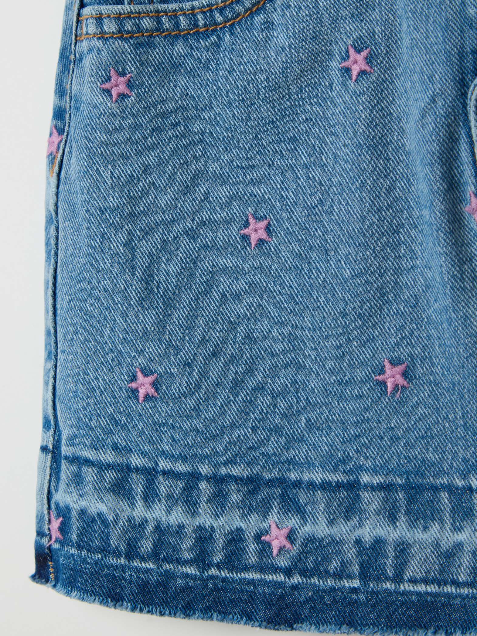 OVS / Юбка джинсовая с вышивкой для девочки