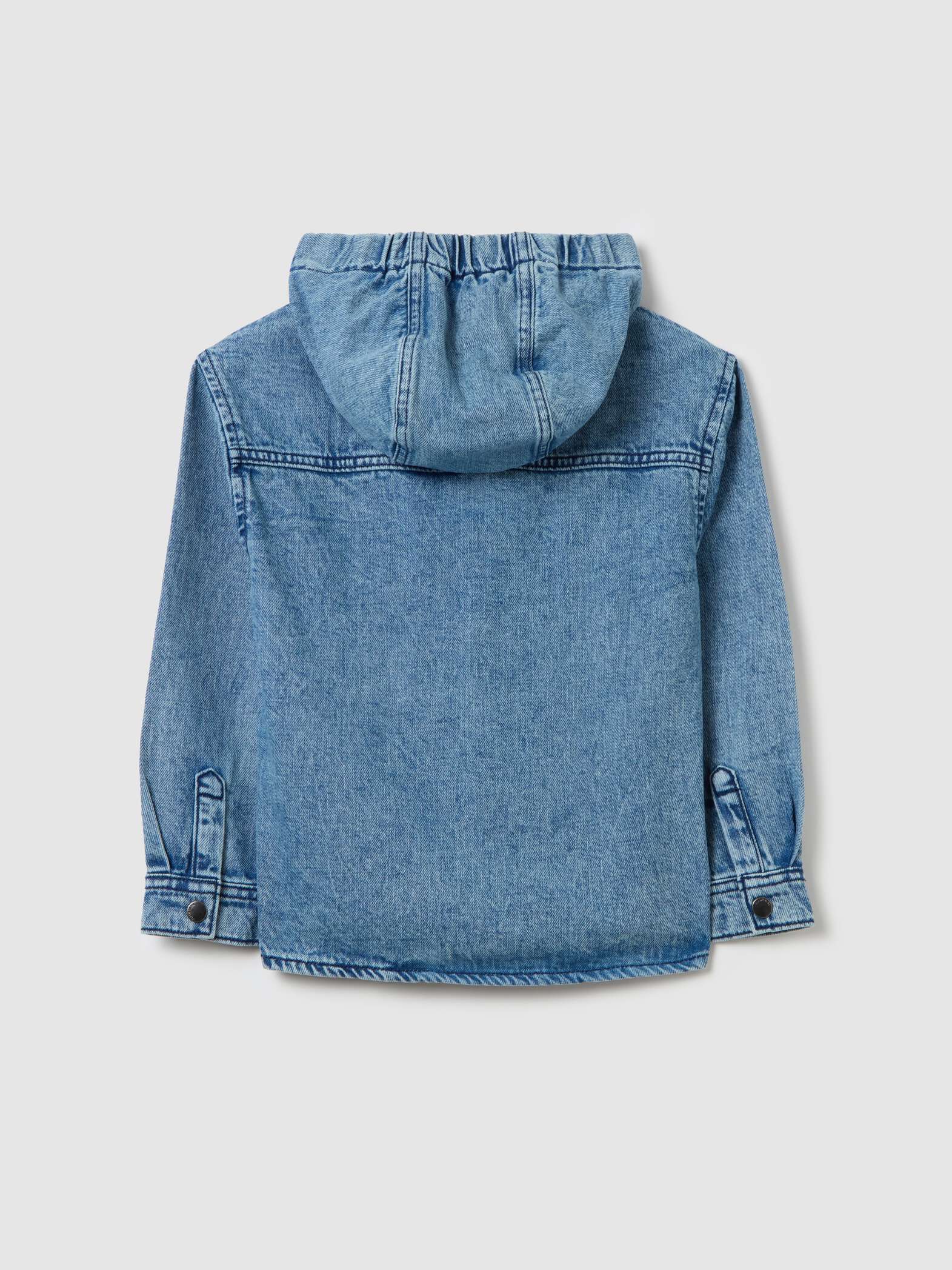 OVS / Рубашка джинсовая с капюшоном для мальчика - фото 2