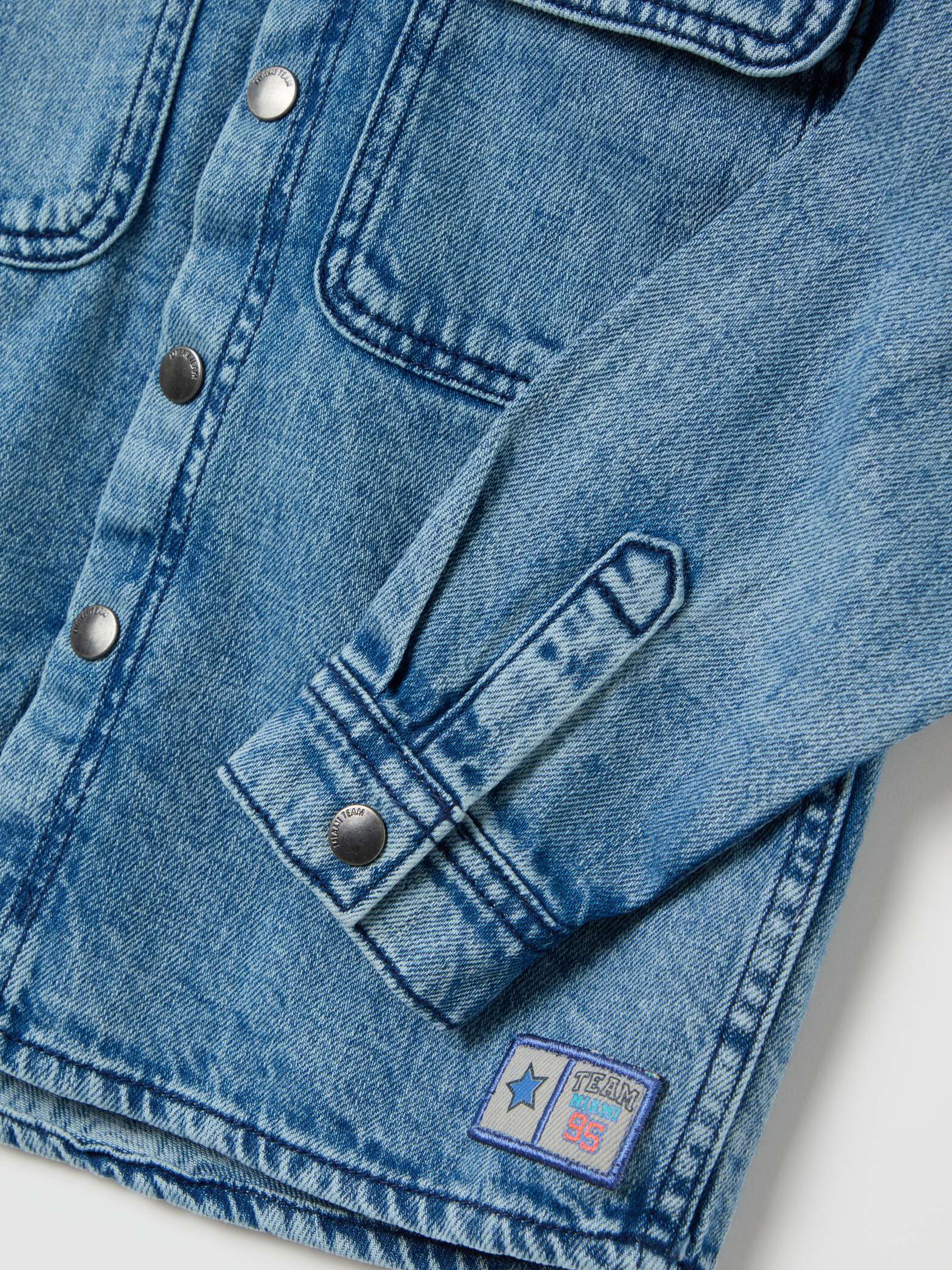 OVS / Рубашка джинсовая с капюшоном для мальчика - фото 4