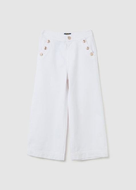 OVS / Брюки палаццо с декоративными элементами для девочки
