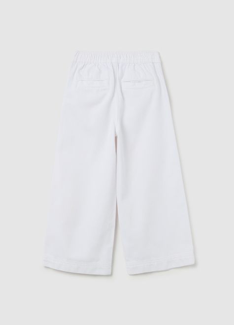 OVS / Брюки палаццо с декоративными элементами для девочки - фото 2