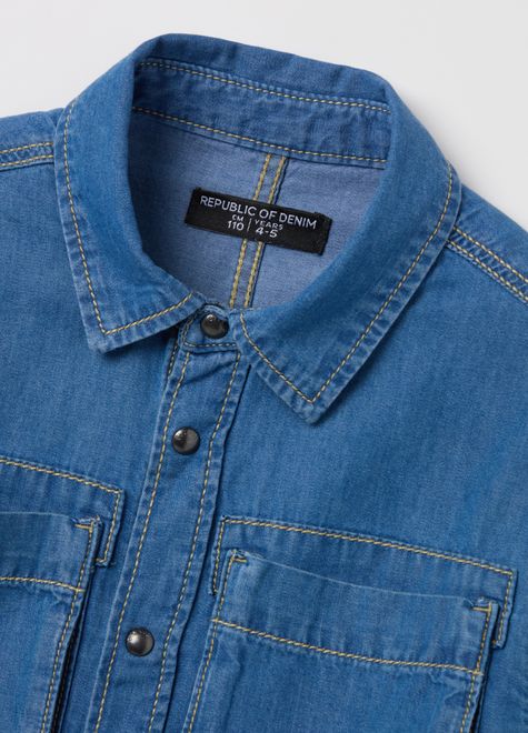 OVS / Рубашка джинсовая для мальчика - фото 3