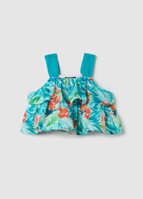 OVS / Блузка укороченная с воланами для девочки