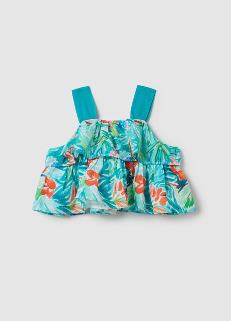 OVS / Блузка укороченная с воланами для девочки