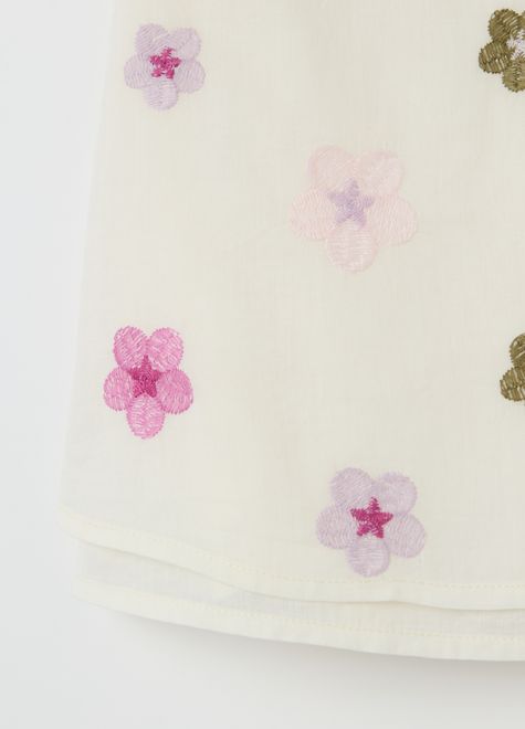 OVS / Блузка с декоративными рукавами и вышивкой для девочки - фото 3