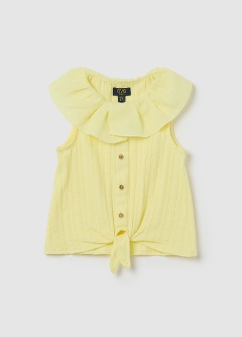 OVS / Блузка укороченная с воланами для девочки