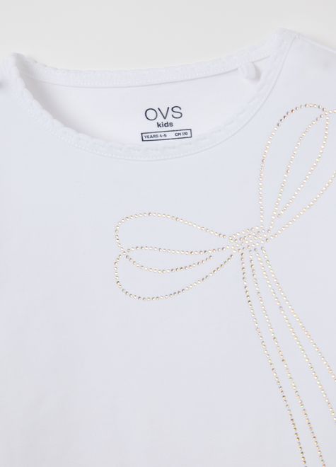 OVS / Футболка со стразами для девочки - фото 3