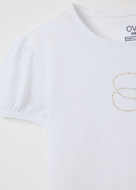 OVS / Футболка со стразами для девочки - фото 4