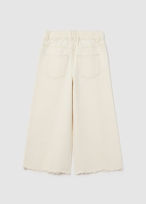 OVS / Брюки с ажурной цветочной вышивкой для девочки - фото 2