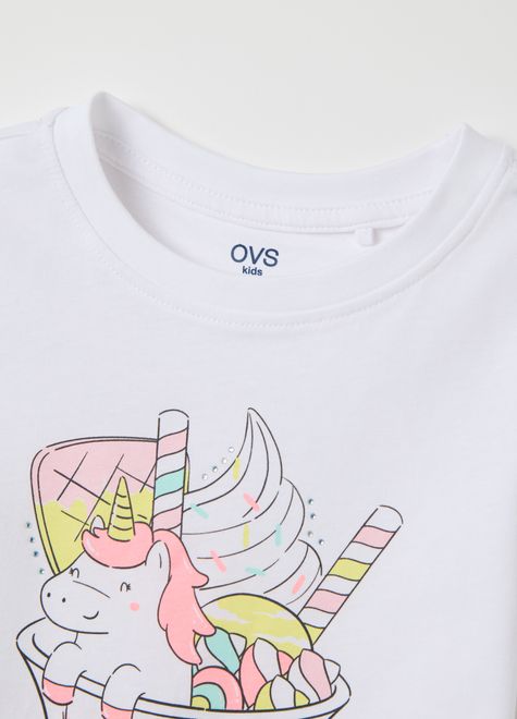 OVS / Футболка со стразами для девочки - фото 4