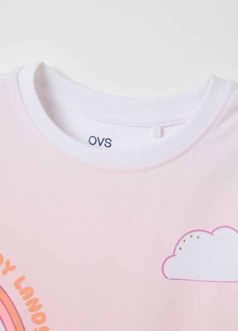 OVS / Футболка со стразами для девочки - фото 3