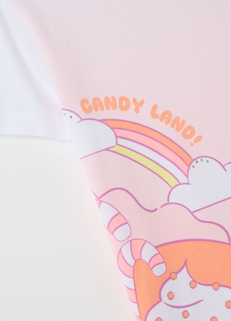 OVS / Футболка со стразами для девочки - фото 4