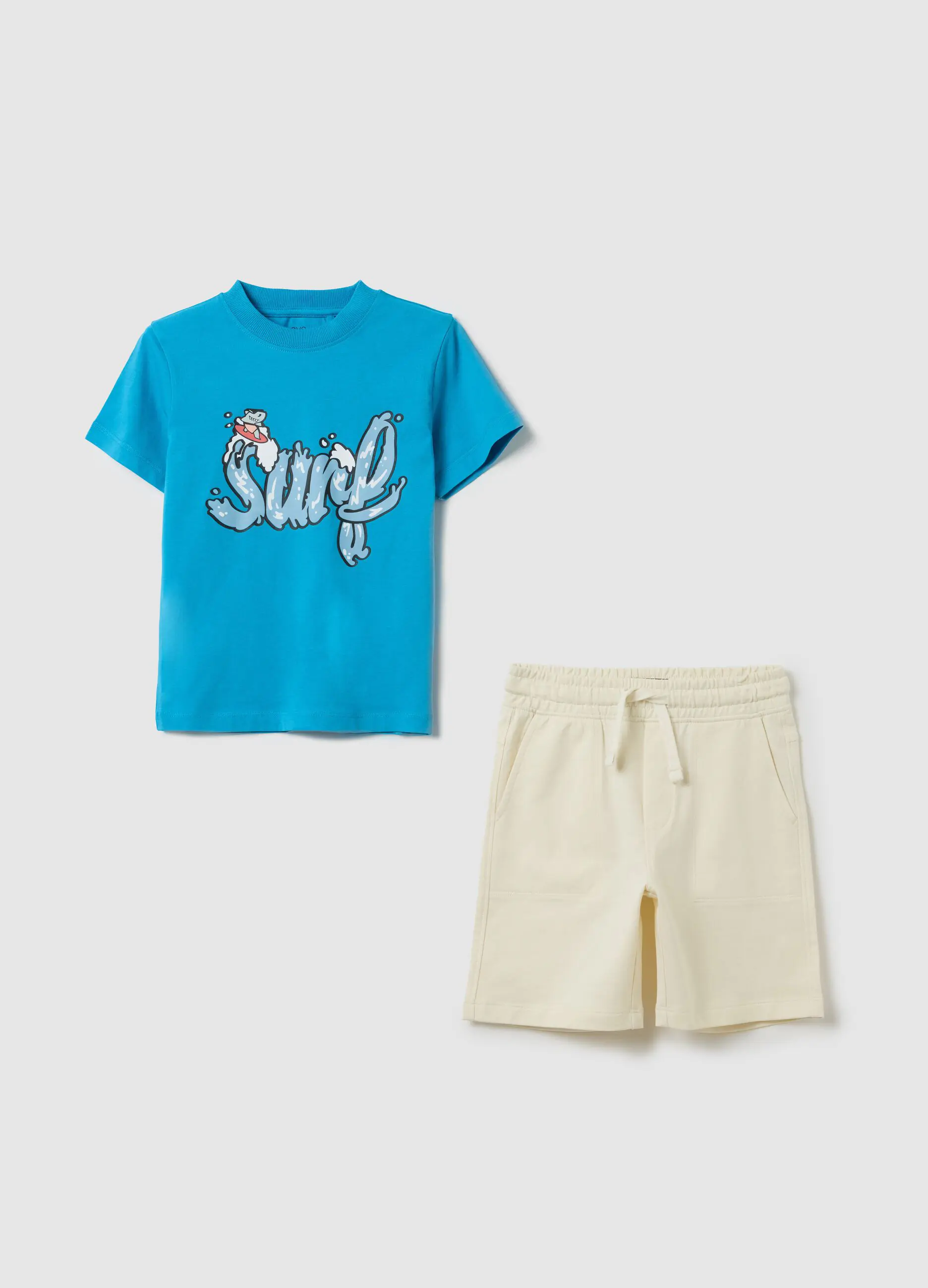 OVS / Комплект футболка и шорты трикотажные для мальчика