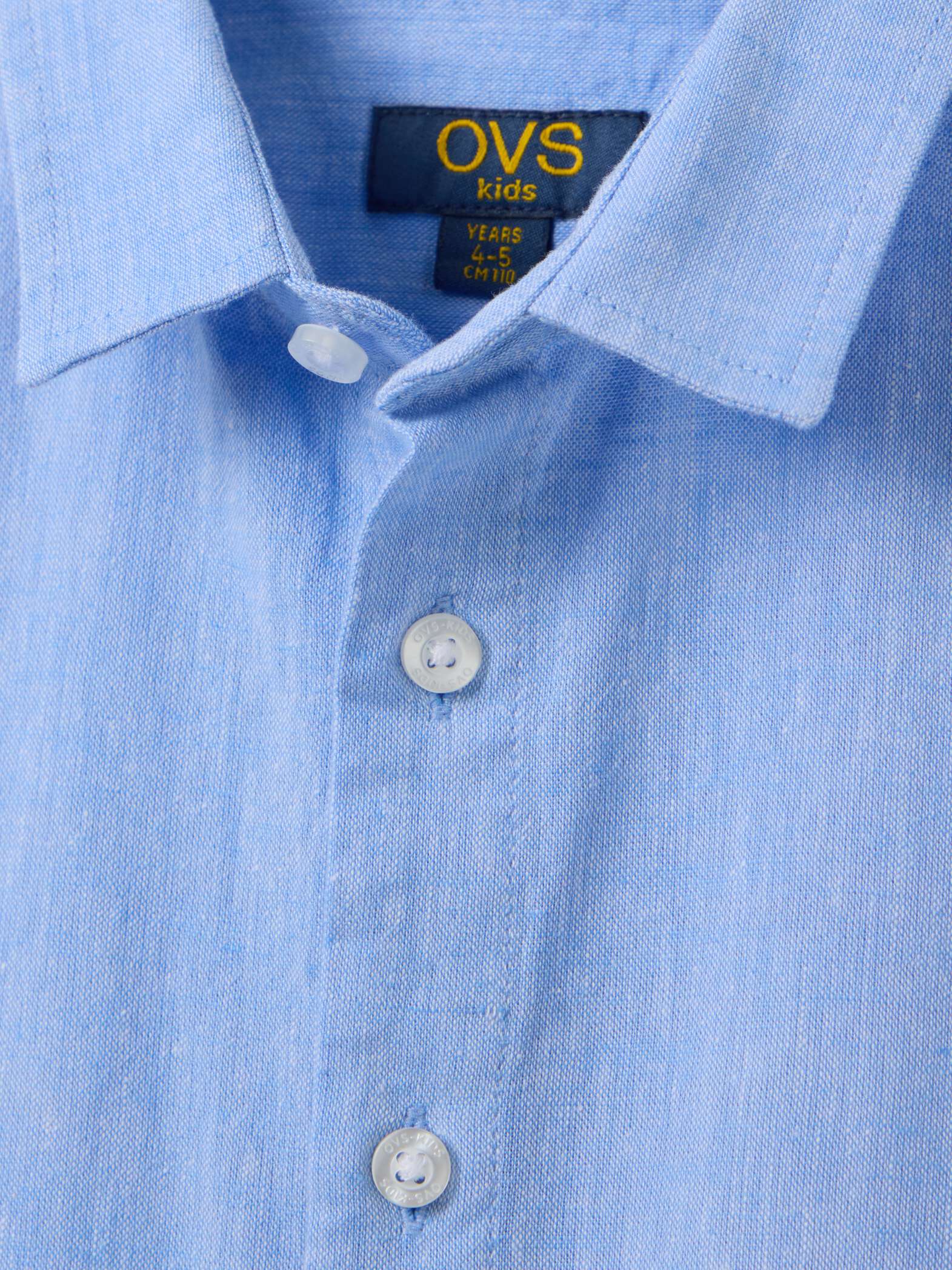 OVS / Рубашка с коротким рукавом из смесового льна для мальчика - фото 3