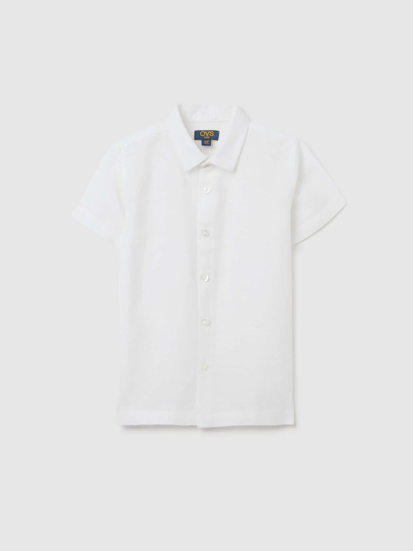 OVS / Рубашка льняная с коротким рукавом для мальчика