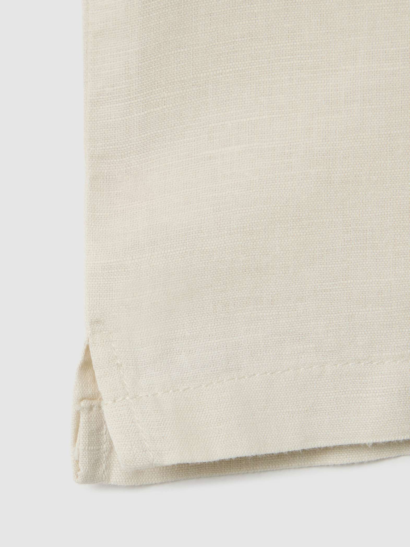 OVS / Рубашка льняная с коротким рукавом для мальчика - фото 4