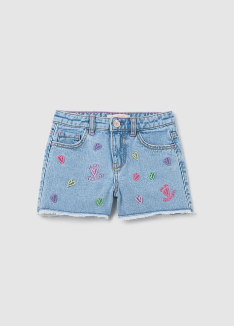 OVS / Шорты джинсовые с вышивкой для девочки