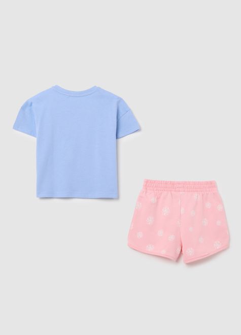 OVS / Комплект футболка и шорты трикотажные для девочки
