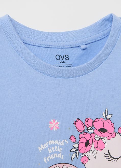 OVS / Комплект футболка и шорты трикотажные для девочки