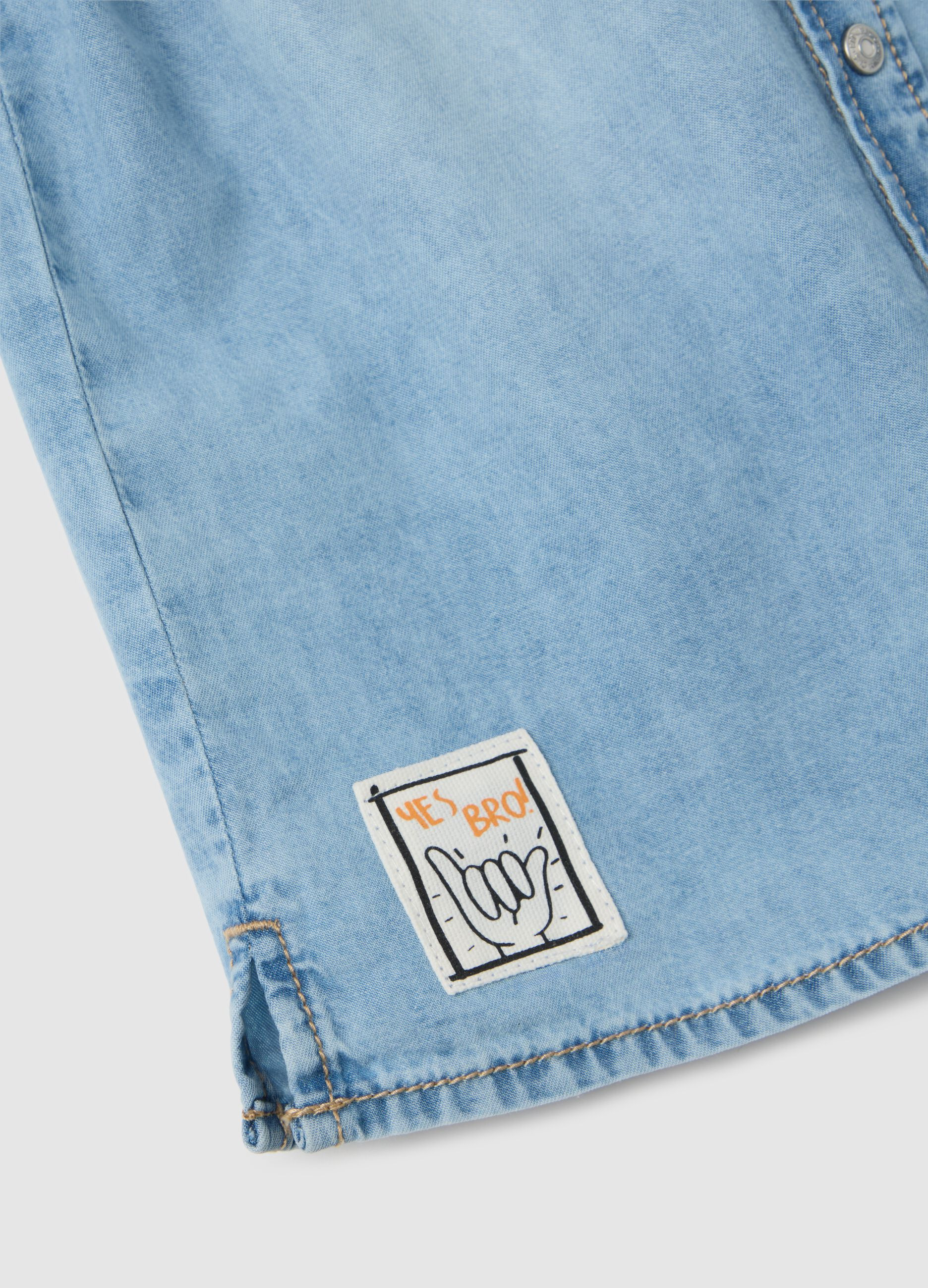 OVS / Рубашка джинсовая с коротким рукавом для мальчика