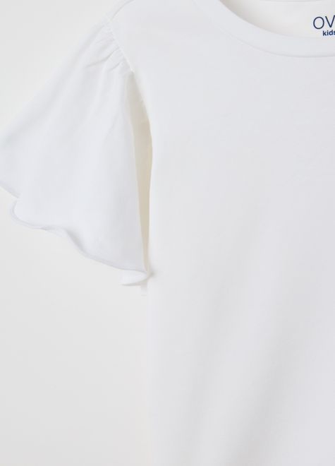 OVS / Футболка с пайетками и декоративными рукавами для девочки - фото 3