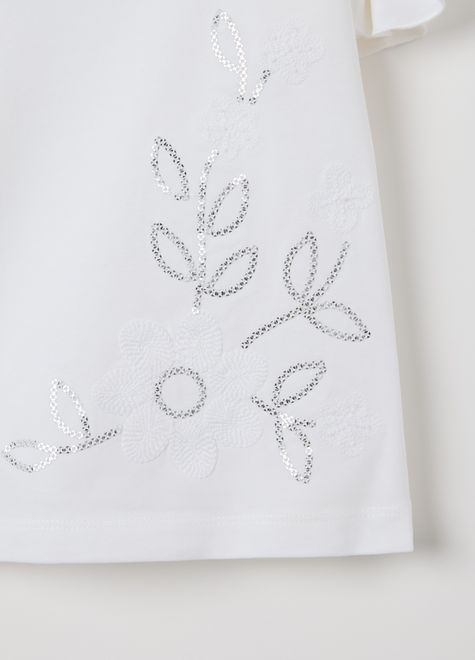 OVS / Футболка с пайетками и декоративными рукавами для девочки - фото 4