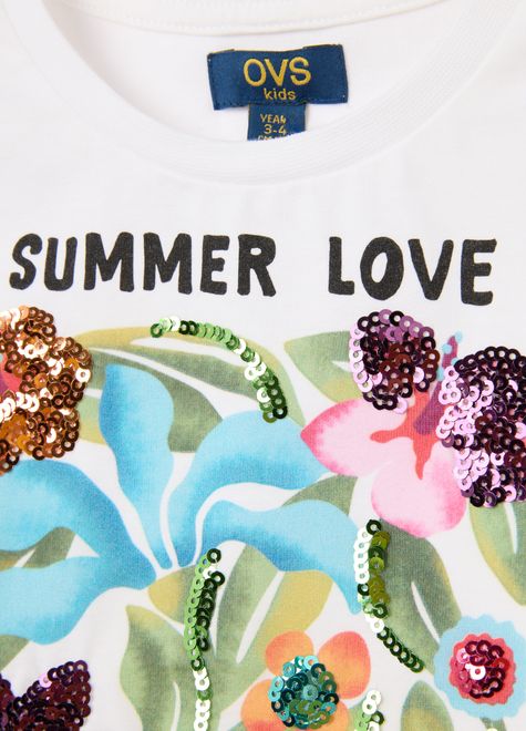 OVS / Футболка с пайетками для девочки