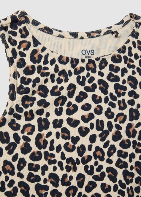 OVS / Топ леопардовый с узлом для девочки