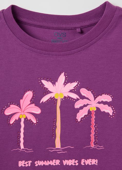 OVS / Футболка со стразами для девочки - фото 3