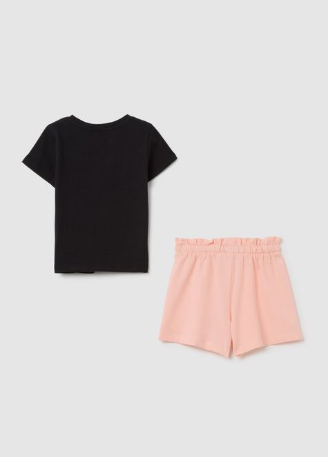 OVS / Комплект футболка и шорты трикотажные для девочки