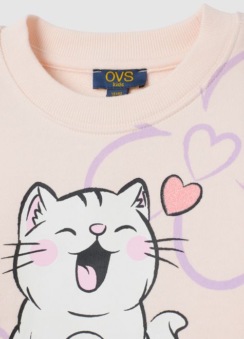 OVS / Комплект свитшот и легинсы расклешенные для девочки - фото 4