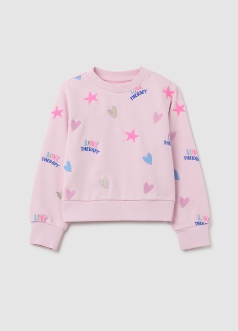 OVS / Свитшот с вышивкой для девочки